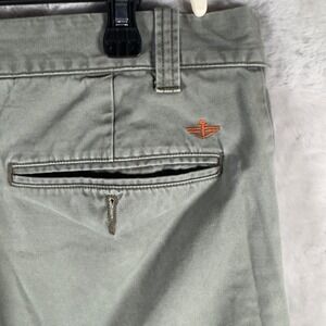 Dockers‎ Classic Fit Khaki Pants Mens 36x32 Straight Leg Casual Chinos Olive
